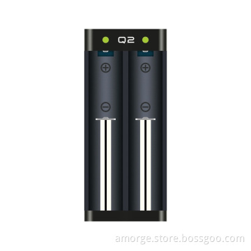 Amorge Q2 Mini USB Quick Charger for 18650 20700 21700 26650 vape battery